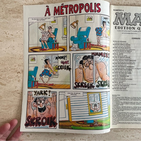 Mad Magazine Quebec edition in French, Issue No. 4 August 1991 - Picture 8 of 14
